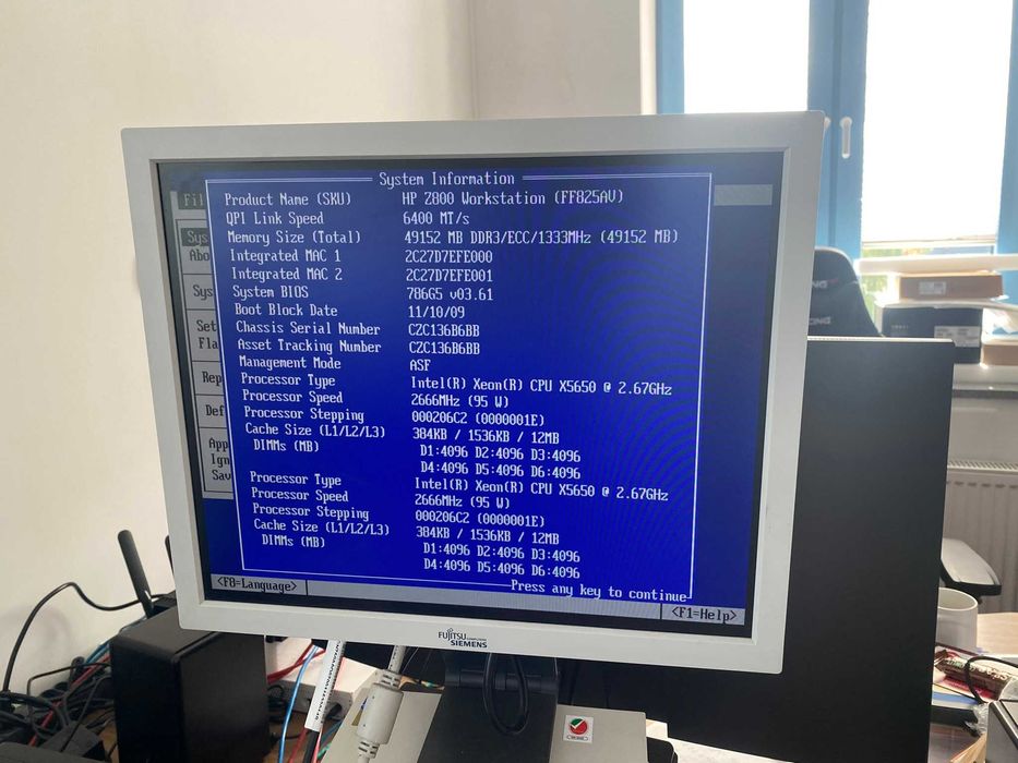 HP Z800 2x Xeon X5650 48 GB DDR3 240 GB SSD GTX 750 Ti