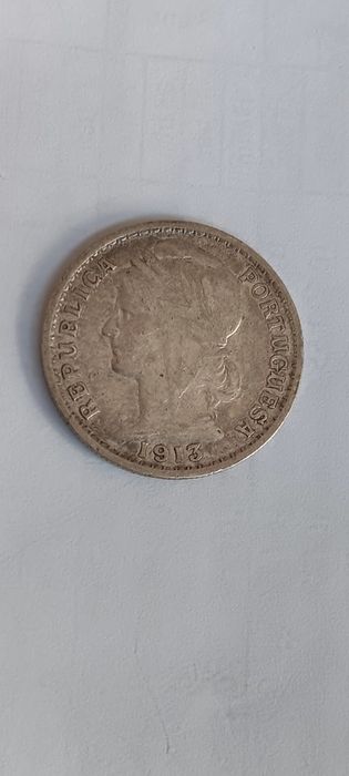 2 moedas de prata de 20 centavos 1913/16