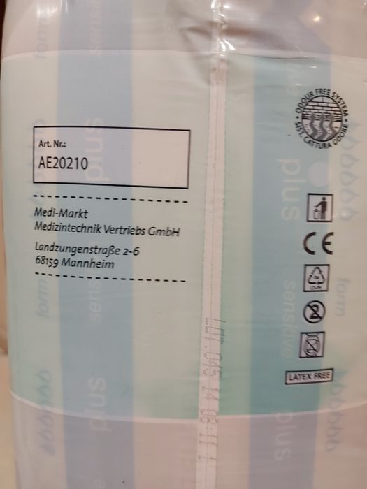 Pieluchy dla dorosłych, majtki 25 szt. Seguna sesitive plus