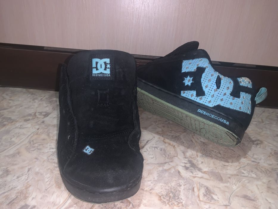 Кросівки DC Shoes Court Graffik SE Black/Turquoise (Оригінал) – Розмір 37.5