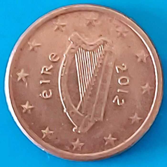 1 cêntimo de 2012 da Irlanda, Harpa