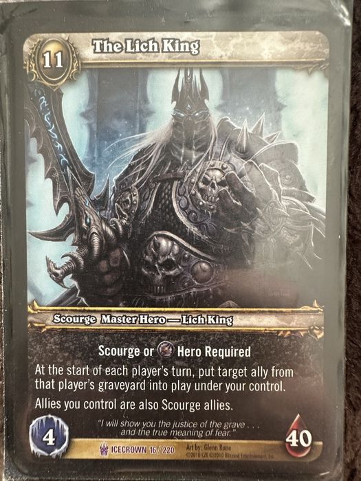 Cartas World of Warcraft