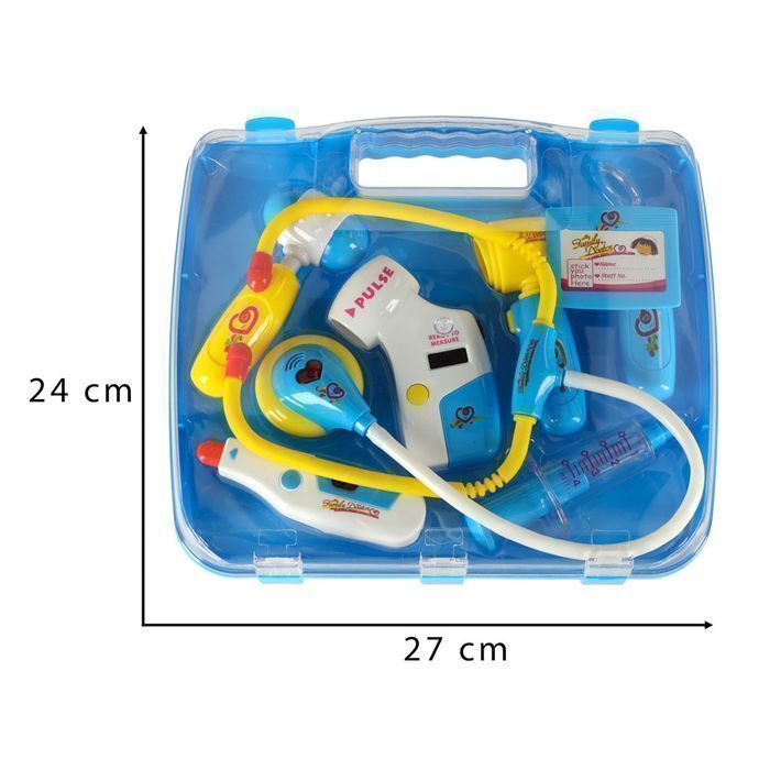 Zestaw Lekarza w Walizce Mały Doktor Światła niebieski
