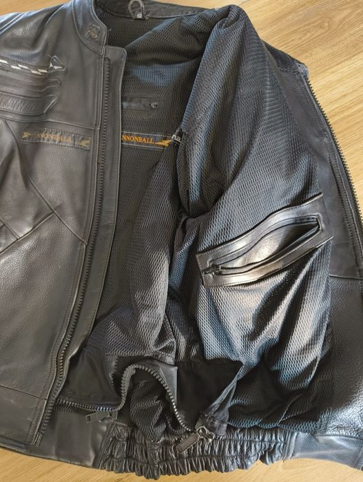 Kurtka skórzana na moto rozmiar L