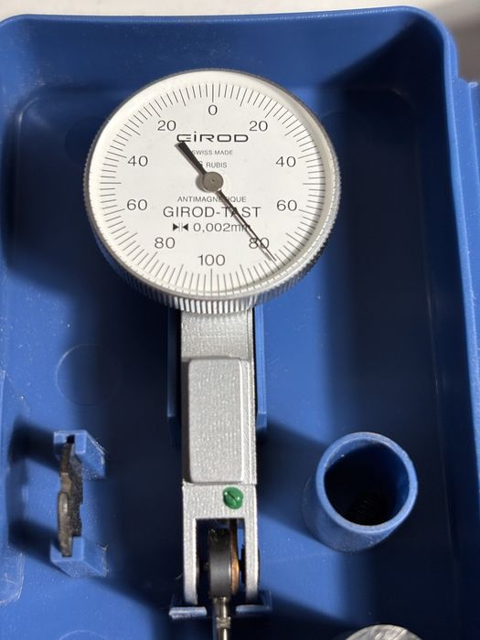 Szwajcarski czujnik diatest GIROD-TAST 0,002 mm | 6 Rubis | Swiss Made Box