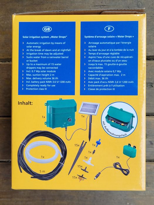 Solarny system do podlewania roślin