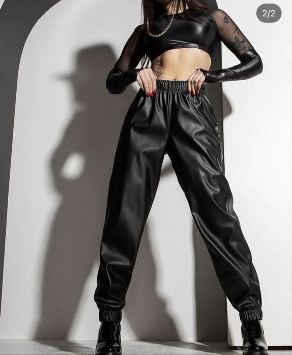 джогери з еко шкіри нові