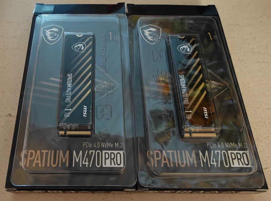 2x SSD NVMe 2280 MSI Spatium M470 Pro 1TB NAND