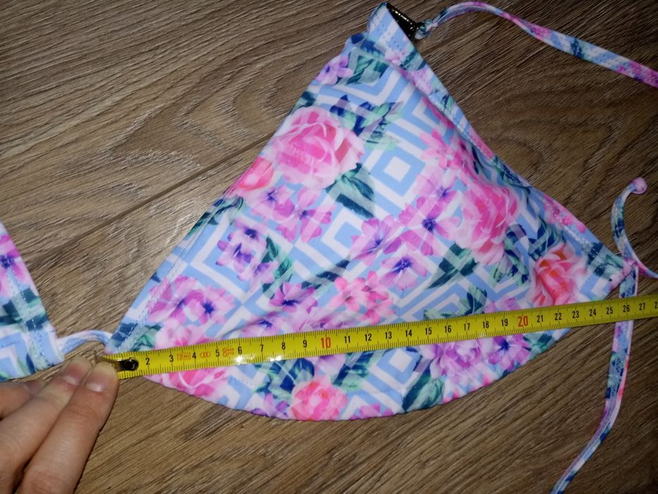 Góra od kostiumu bikini nowa XL/XXL różowe kwiaty #3