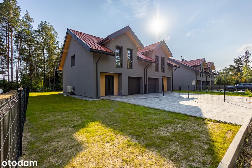 Nowy dom bliźniak z garażem, duża piękna działka, bez pośredników.
