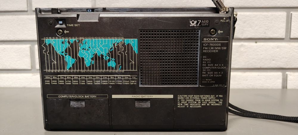 Radio globalne SONY ICF-7600DS.
