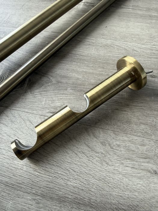 Varoes duplos Dourado Envelhecido