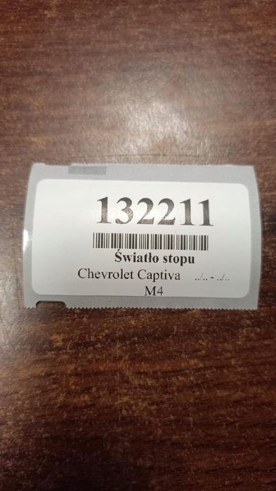 chevrolet captiva światło stopu