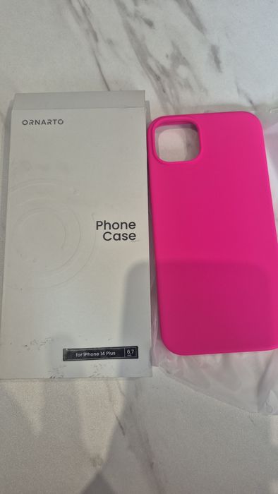 Etui plecki iphone 14 plus ornato fuksja