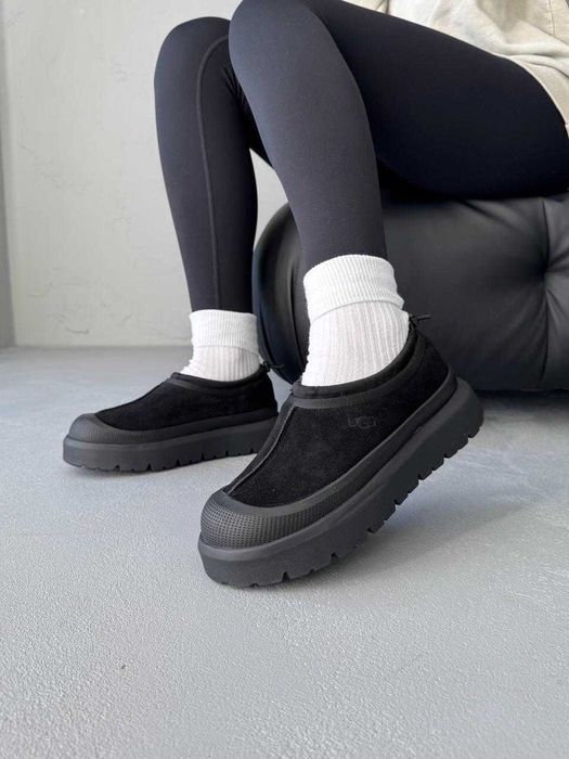 Сапоги UGG Tasman Weather Hybrid Black 36-45 Натур Замша! Новинка Зимы