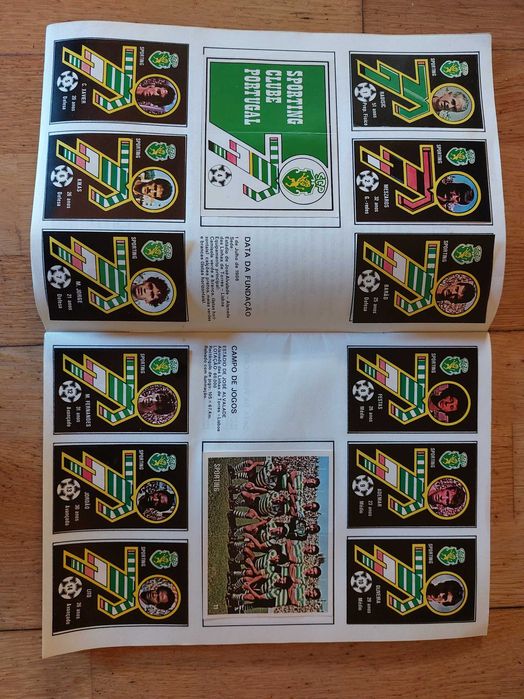 Caderneta de cromos "Pontapé da saída 82/83" - Completa