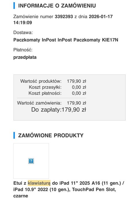 iPad 11, srebrny
