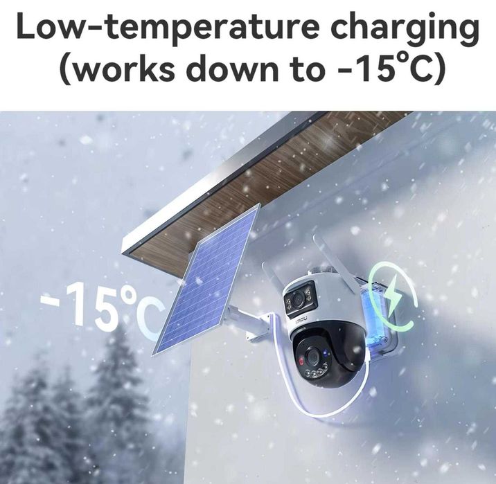 Аккумуляторная камера Imou AOV Dual Kit 10mp с WI-FI / 4G + солнечная панель
