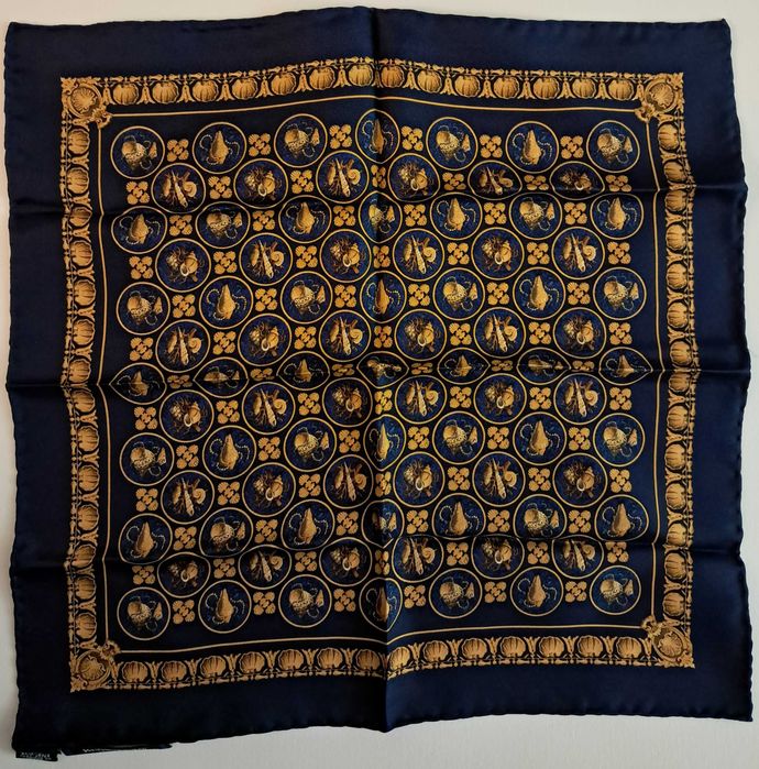 Yves Saint Laurent - Lenço de Bolso Homem Seda - Vintage