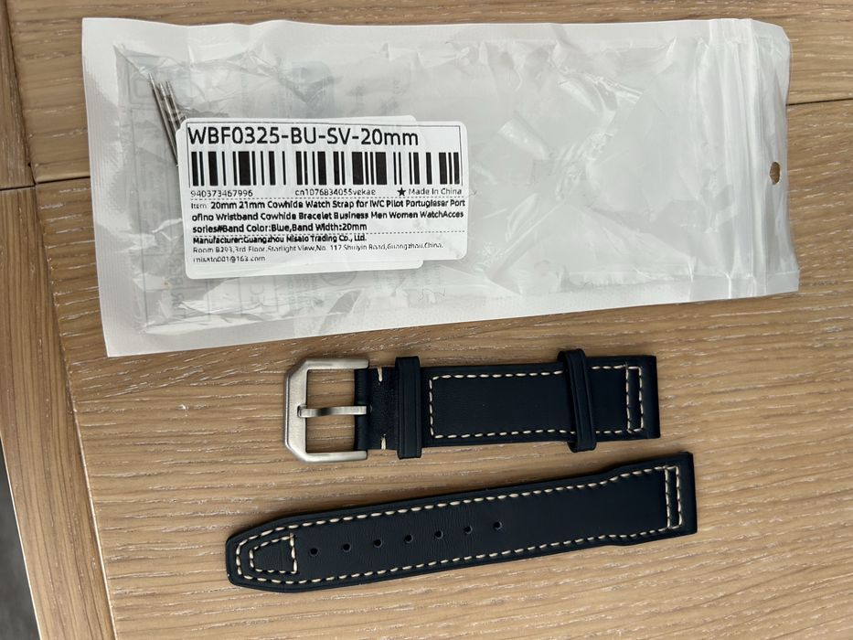 Nowy pasek do zegarka 20mm skora flieger pilot
