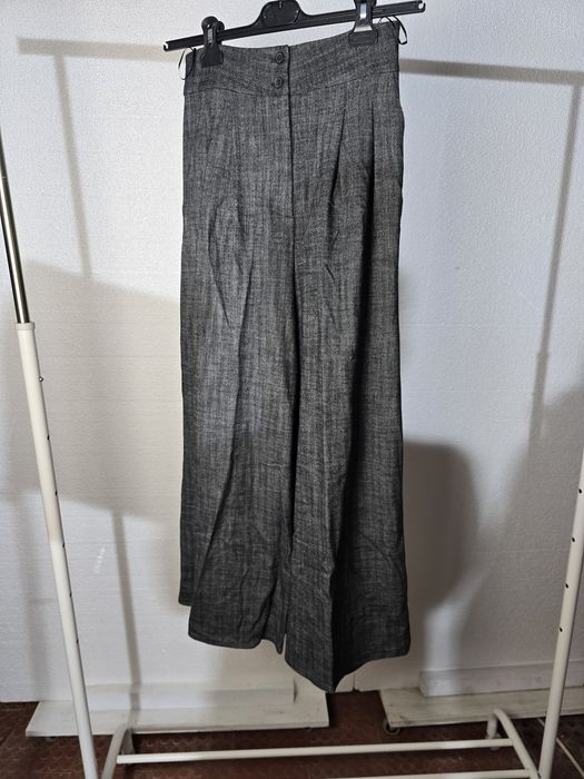 Calças de perna larga da Zara novas XS