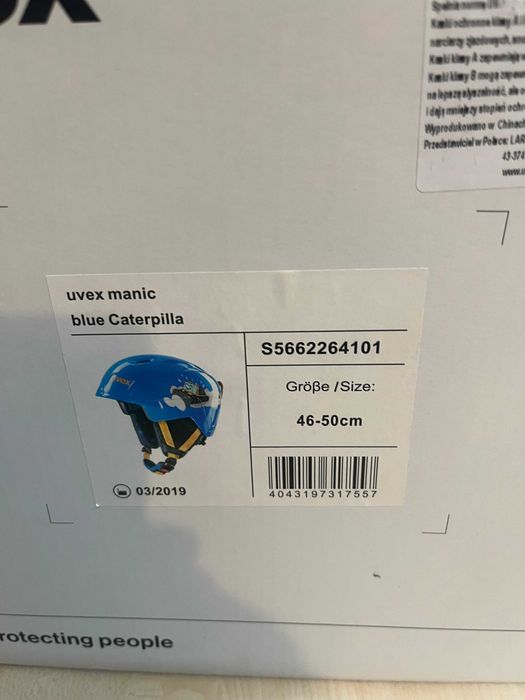 Kask narciarski Uvex + gogle Uvex