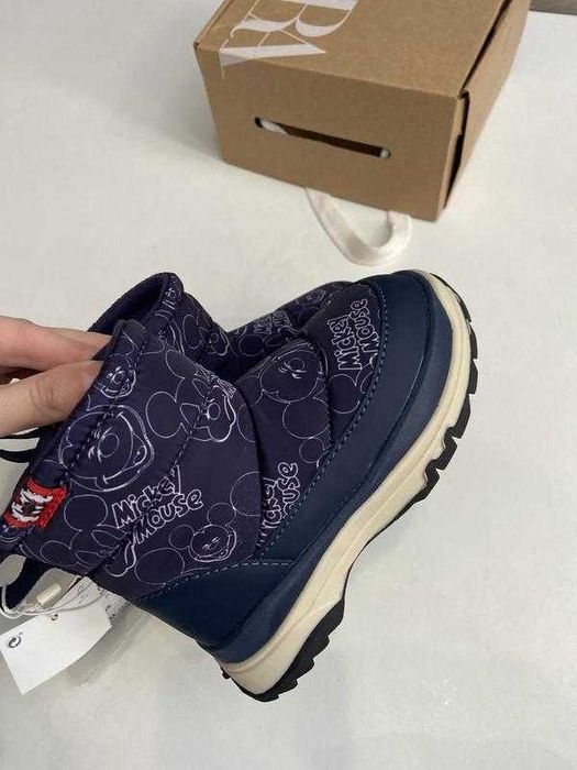 Дитячі теплі черевики ботинки дутики зара zara детские зимние ботинки