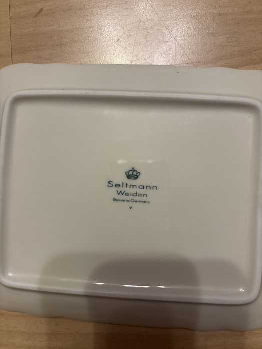 Porcelanowe doły od maselniczki Seltmann Weiden