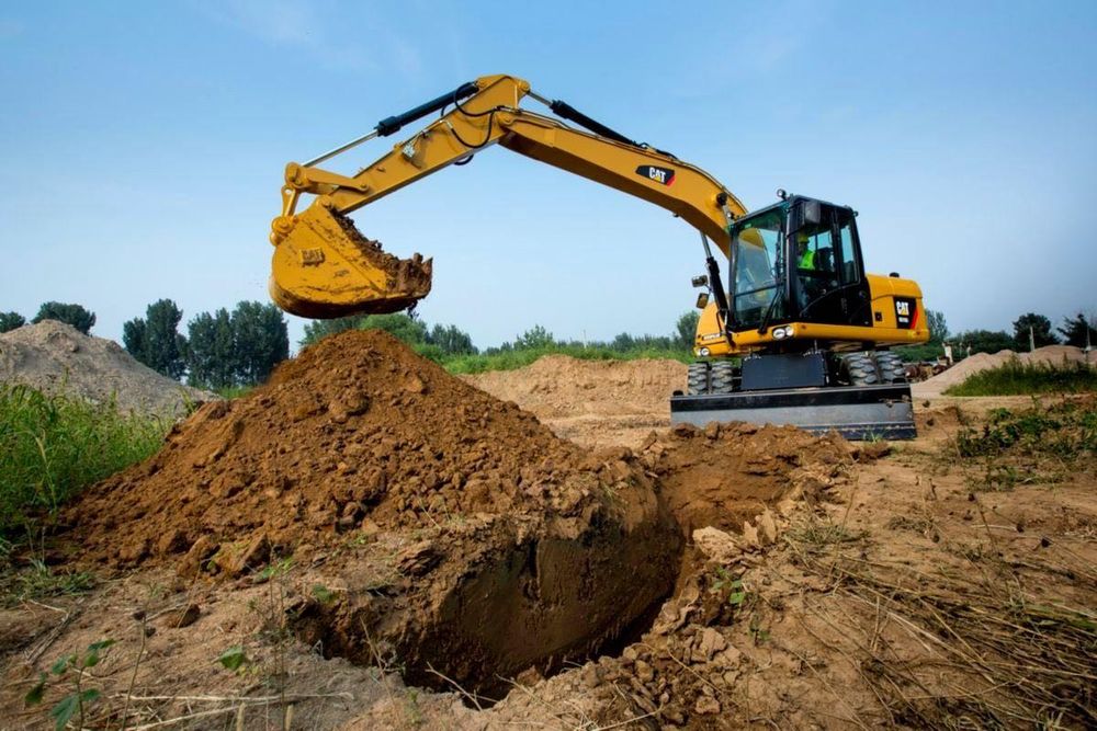Оренда колісних екскаваторів (7т- 22т). Послуги колісних екскаваторів. JCB, CAT, VOLVO, HITACHI, HYUNDAI, ATLAS