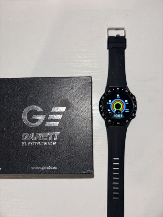 Smartwatch zegarek Garett Multi 4 Sport black komplet
