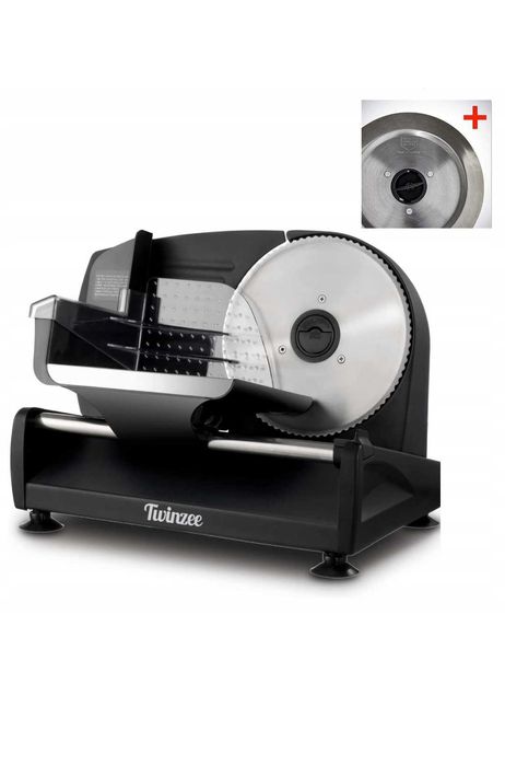 Ser, mięso, krajalnica do chleba.