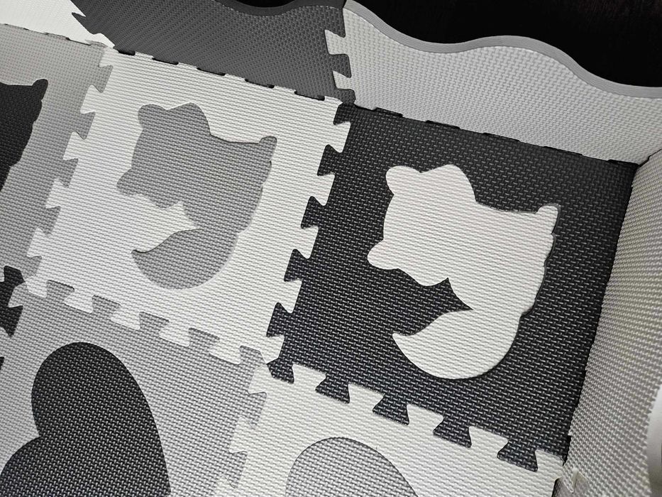 Duża mata edukacyjna piankowa kojec puzzle dla dzieci XXL
