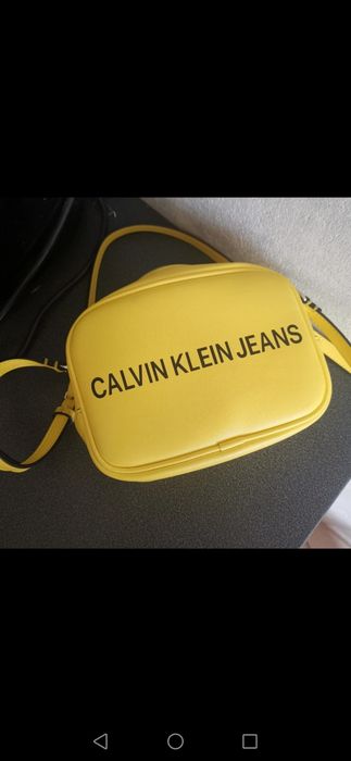 Żółta Torebka damska  Calvin Klein