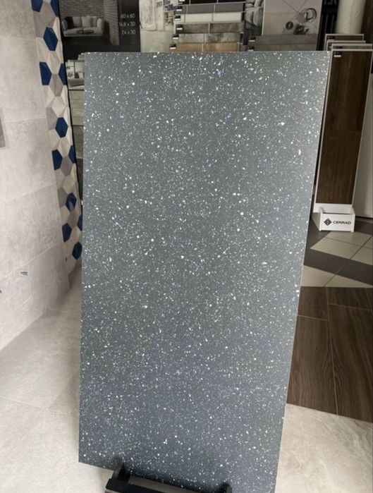 Płytki 60 X 120 CM Gres Lastyko Macroside / Moondust Antracite PARADYZ