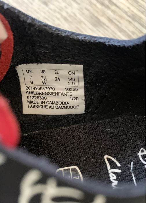Шкіряні кросівки Clarks р.24 з Міккі Mikkey  кроссовки детские