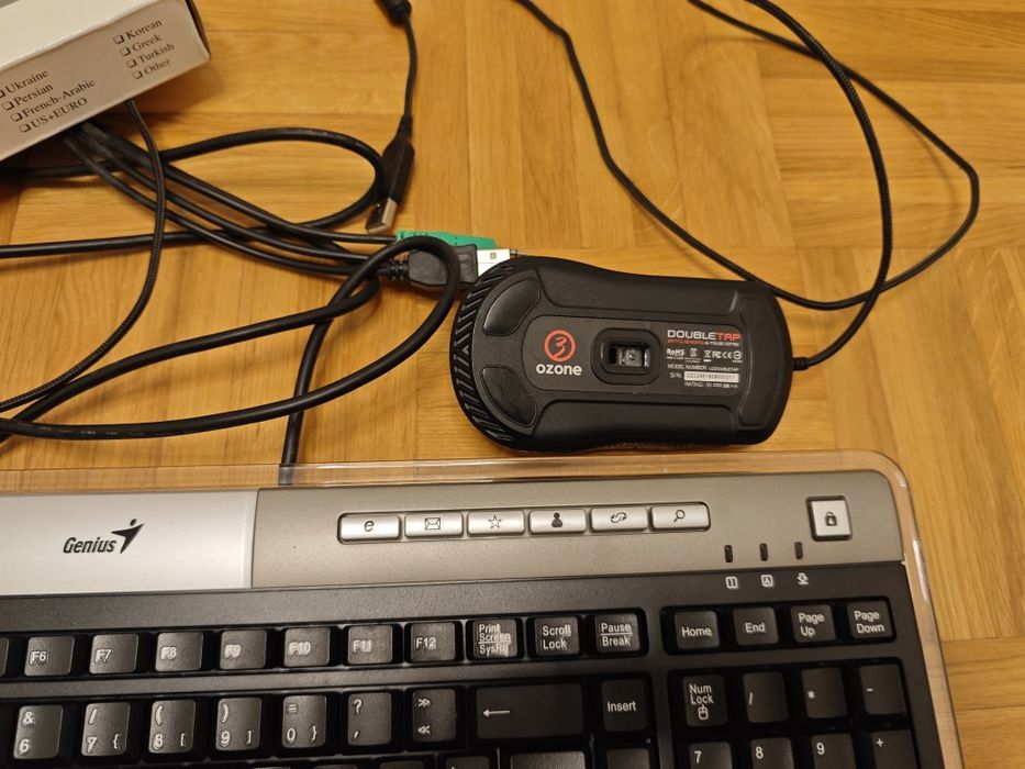 Teclado Genius e rato gamer Ozone