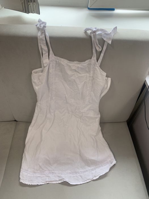 Белый сарафан лён Colin’s XS/S 250гр