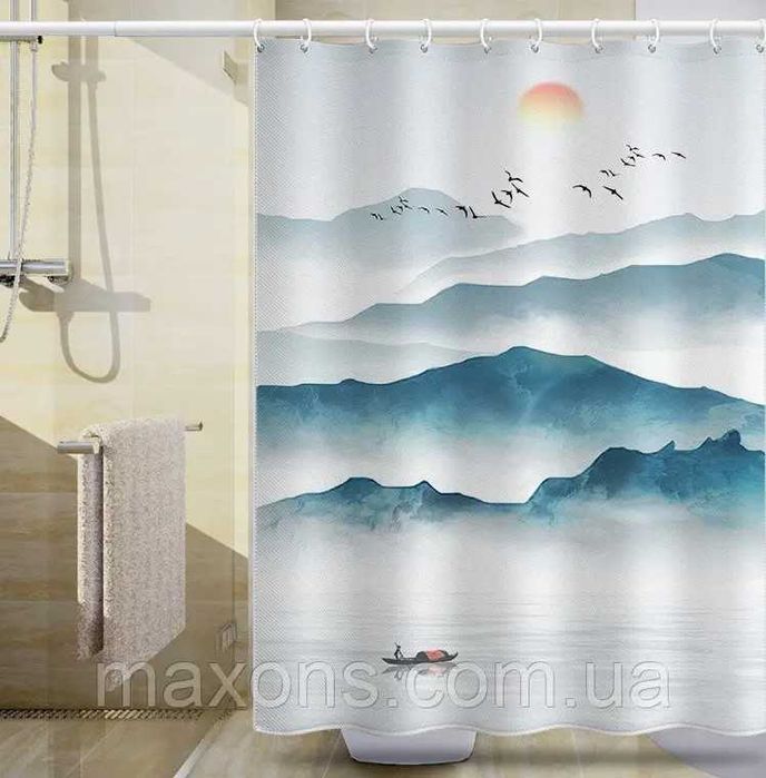 Шторка дя ванни та душа 180х180 см