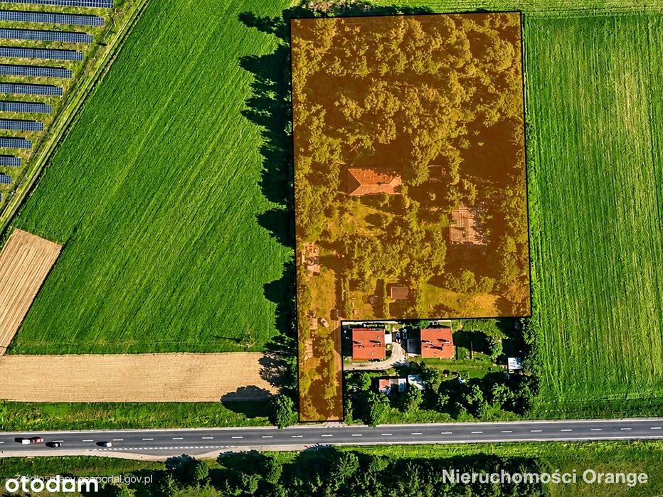 Duża działka przy drodze krajowej nr 10