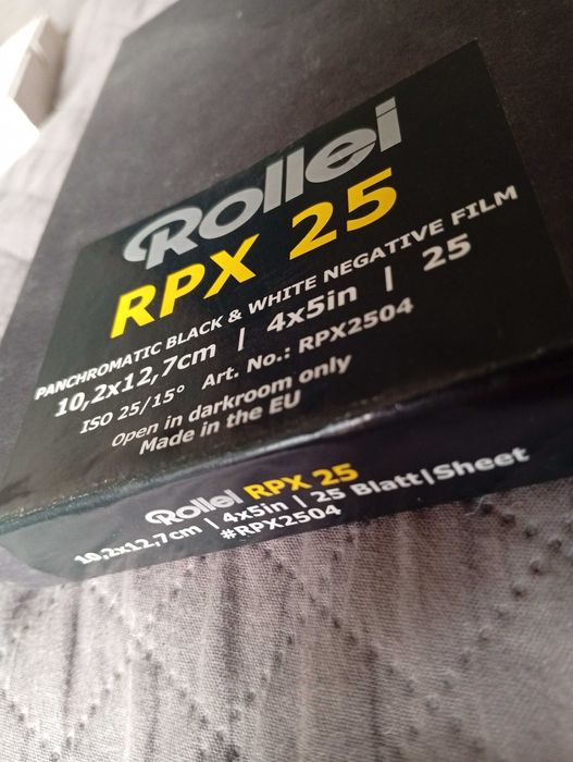 3 chassis e 75 folhas de negativo grande formato 4x5,