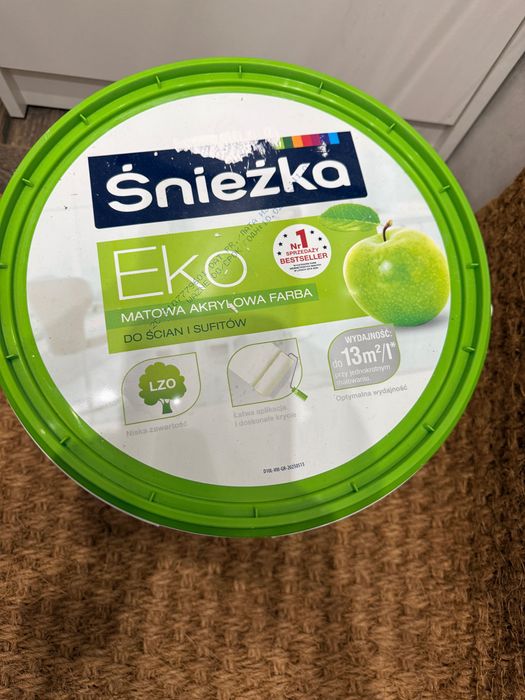 Farba biała Śnieżka 10L