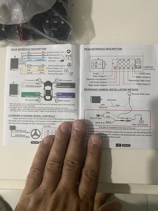 Car MP5 player radio touch