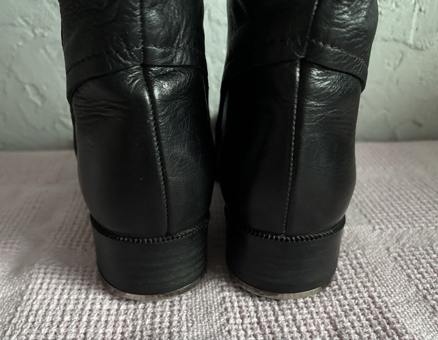 Givenchy czarne skórzane kozaki 35