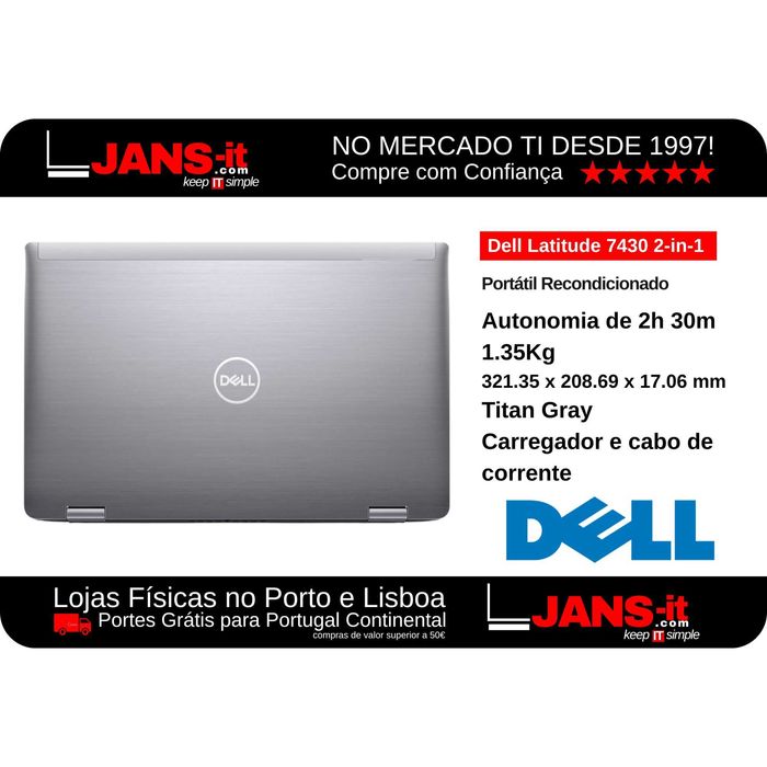 Dell Latitude 7430 2-in-1 | i7-1265U | 16GB | SSD 512GB | 14″ FullHD | Touchscreen