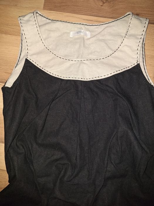 Lniana elegancka sukienka M