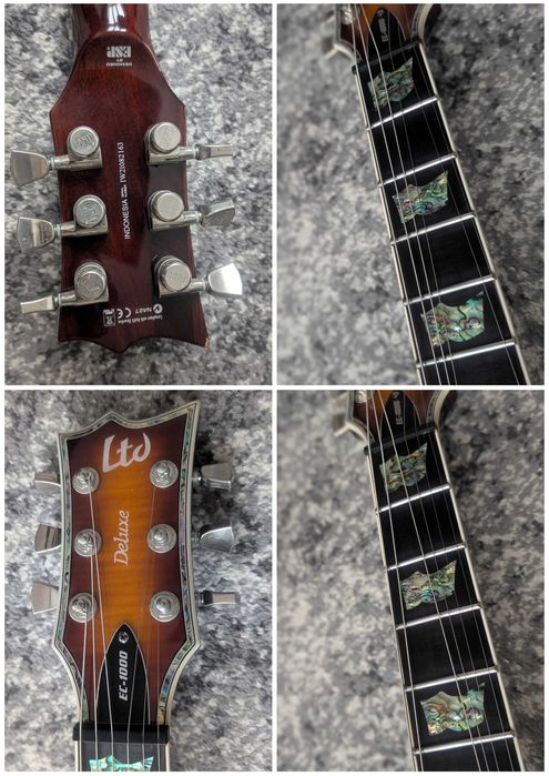 ESP LTD EC-1000 Deluxe - Amber Sunburst