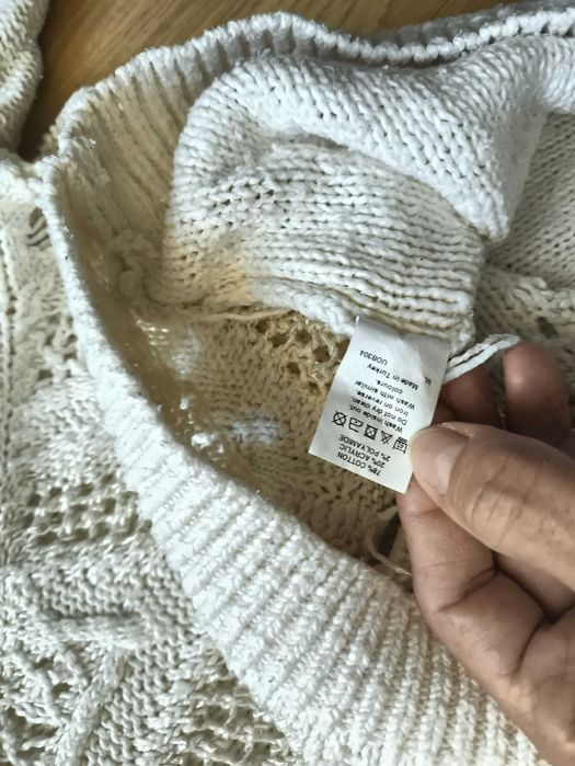 Ażurowy sweter River Island, rozmiar S