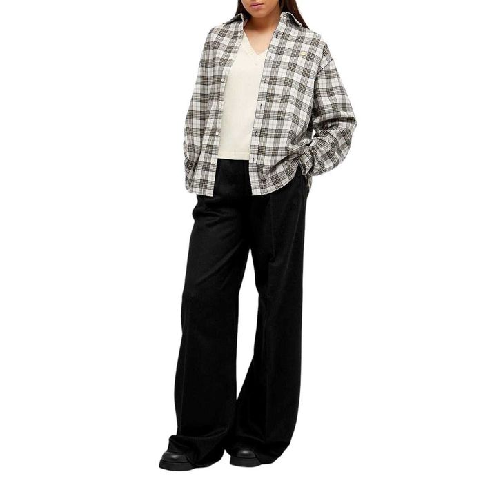 Сорочка Acne Studios Flannel Check Button-Up Shirt White & Black