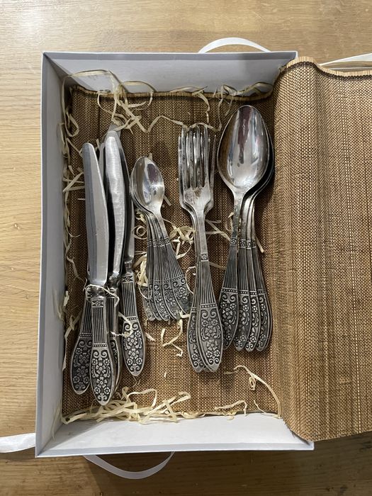 Столовий набір 6 персон посріблений антикварний випуск 80х років