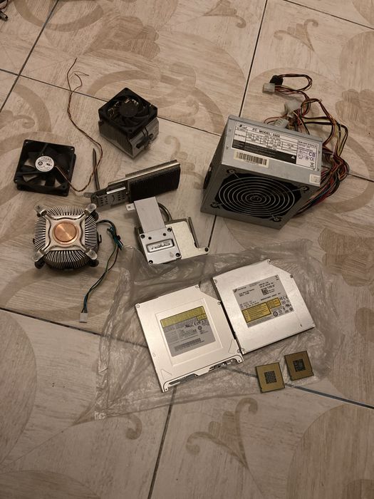 Комплектующие: БП, кулеры, радиаторы, DVD приводы, процессоры